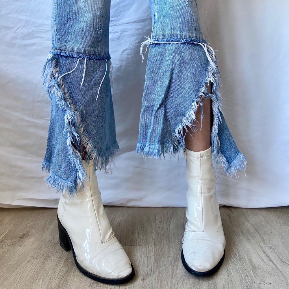 Zara distressed jeans